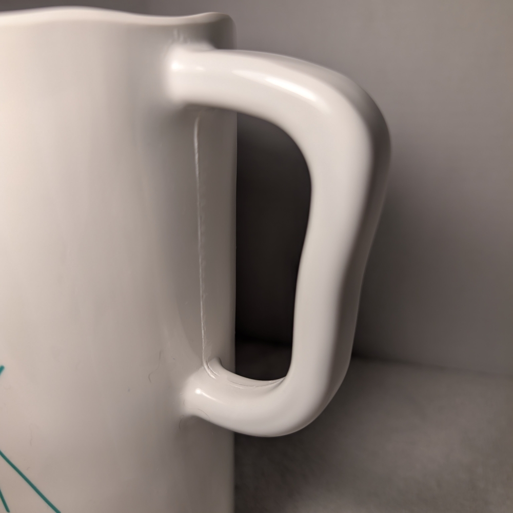 Rae Dunn White Ceramic Mug and Melamine Pitcher Set - Picture 5 of 15